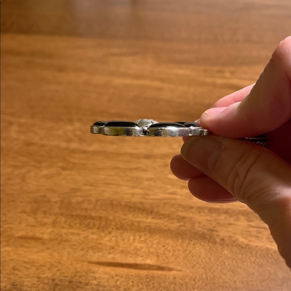 Vintage Mexico Kimparo Black Onyx Sterling Silver Pendant - Picture 6 of 6